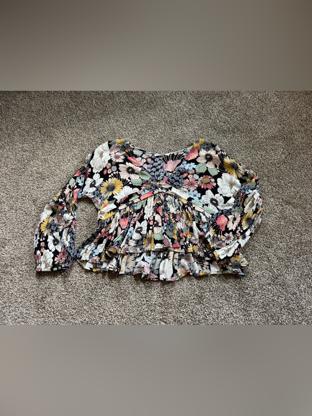 O’Neill Mary Floral Peplum Top